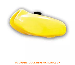 NEW Yamaha YZ 125D 1W1 125E 2K6 Fuel Tank Vintage Gas Petrol NOS Replica YELLOW