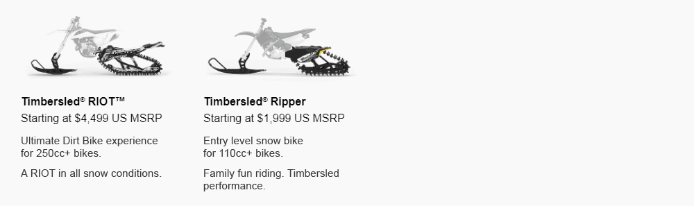 Timbersled - Mountain Horse Snowbike Kits